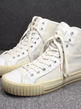 PF Flyers Made in USA Center Hi White High Top Sneakers Men's Size 12